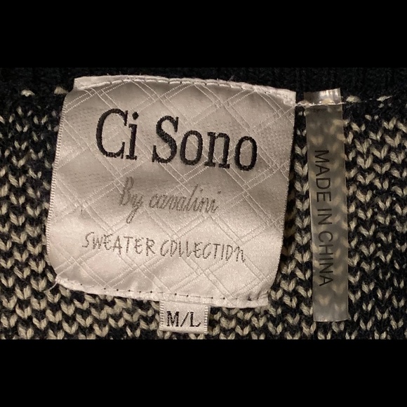 Ci Sono by Cavalini M/L Knit Sweater Cardigan - Picture 2 of 2